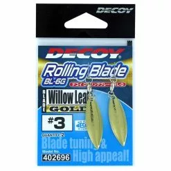 Decoy Rolling Blade Willow Leaf Fishing Hooks