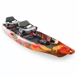 Feelfree Kayaks Feelfree Lure II Tandem Fishing Kayak -Fishing Rods Shop Feelfree Lure II Tandem Kayak Fire Camo 01 1200x1200 1
