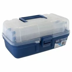 Jarvis Walker 2-Tray Clear-Top Tackle Box