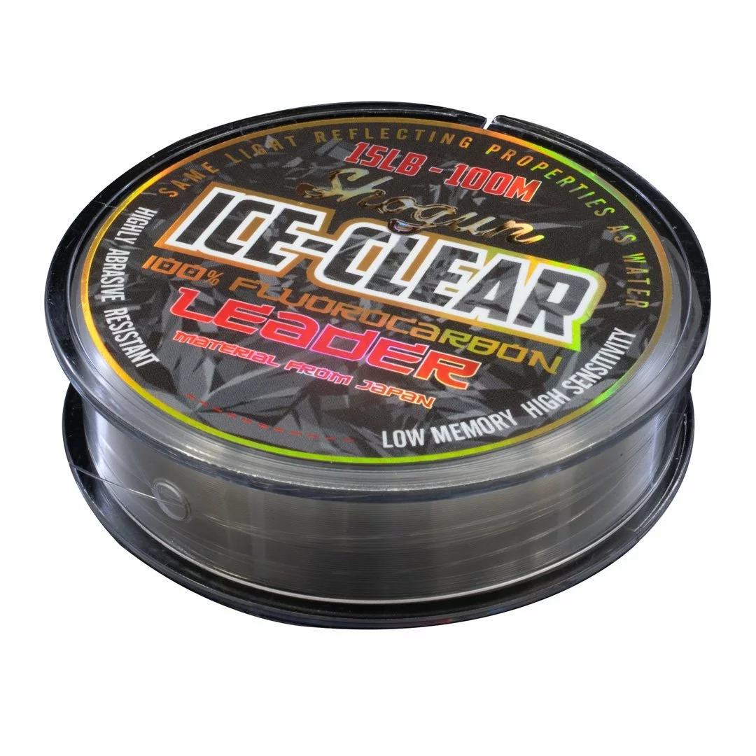 Shogun Ice Clear Fluorocarbon Fishing Leader 1 Shogun Ice Clear Fluorocarbon Fishing Leader