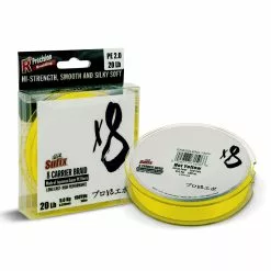 Sufix SFX 8X 150yd Premium Braided Fishing Line Hot Yellow